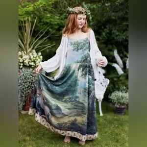 ✨NEW✨ Market of Stars Mythmaker Boho Vintage Art Soft Adjustable Dress